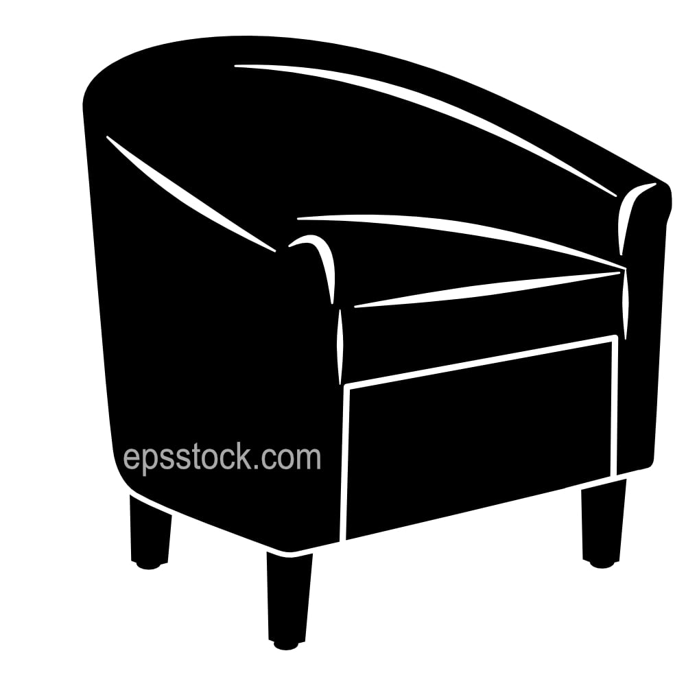 Leather Barrel Accent Chair for Living Room