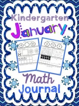 Kindergarten January Math Journal