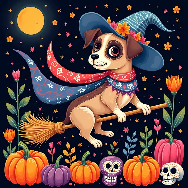 🐾Bring a touch of spooky charm and rustic elegance to your creative projects with this exclusive Halloween Folk Art Dog Bundle! Featuring 135 high-resolution PNG designs (3072px to 9216px, 300 DPI) in square, portrait, and landscape formats, this collecti