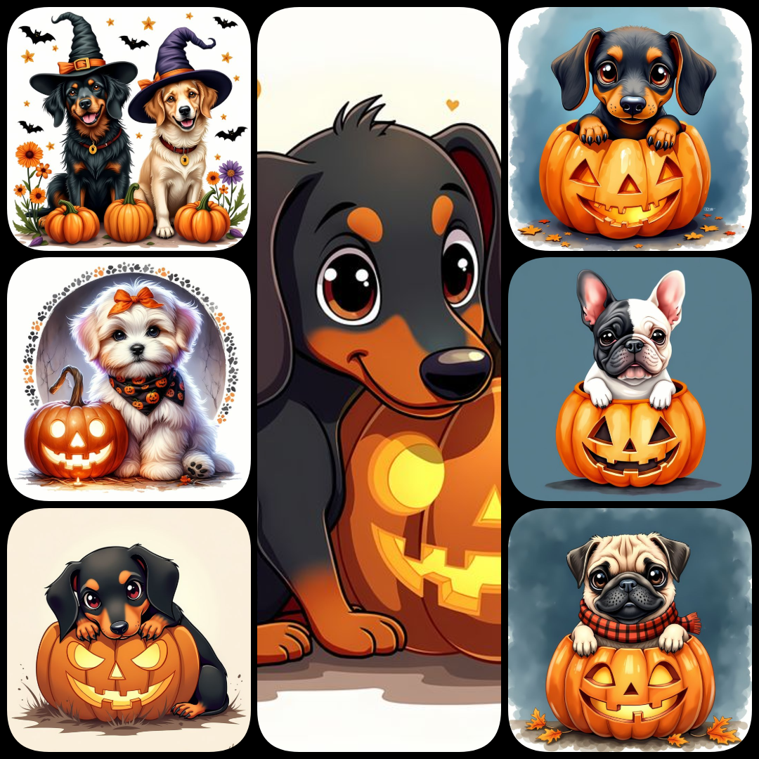 Get ready for a howling good time with this Halloween Dogs Art Bundle! Featuring 120 unique designs, each one in a high-resolution 6144px x 6144px PNG format at 300 DPI, this collection brings a fun mix of spooky dogs, Halloween themes, and festive illust