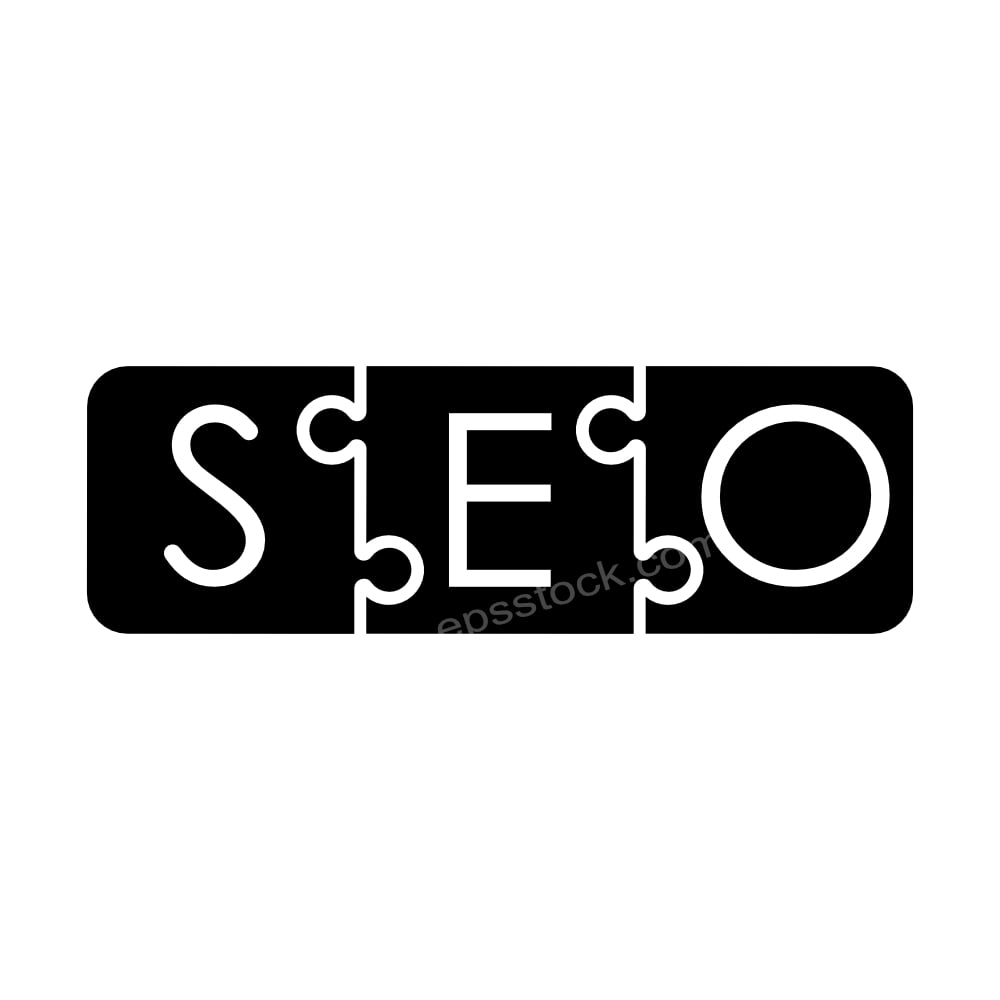 puzzle shape seo symbol
