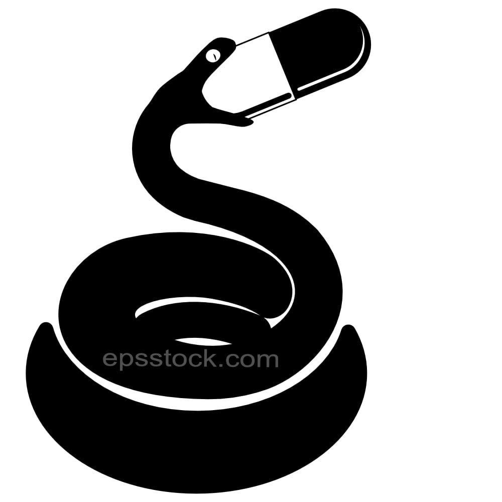 snake trying to swallow big pill