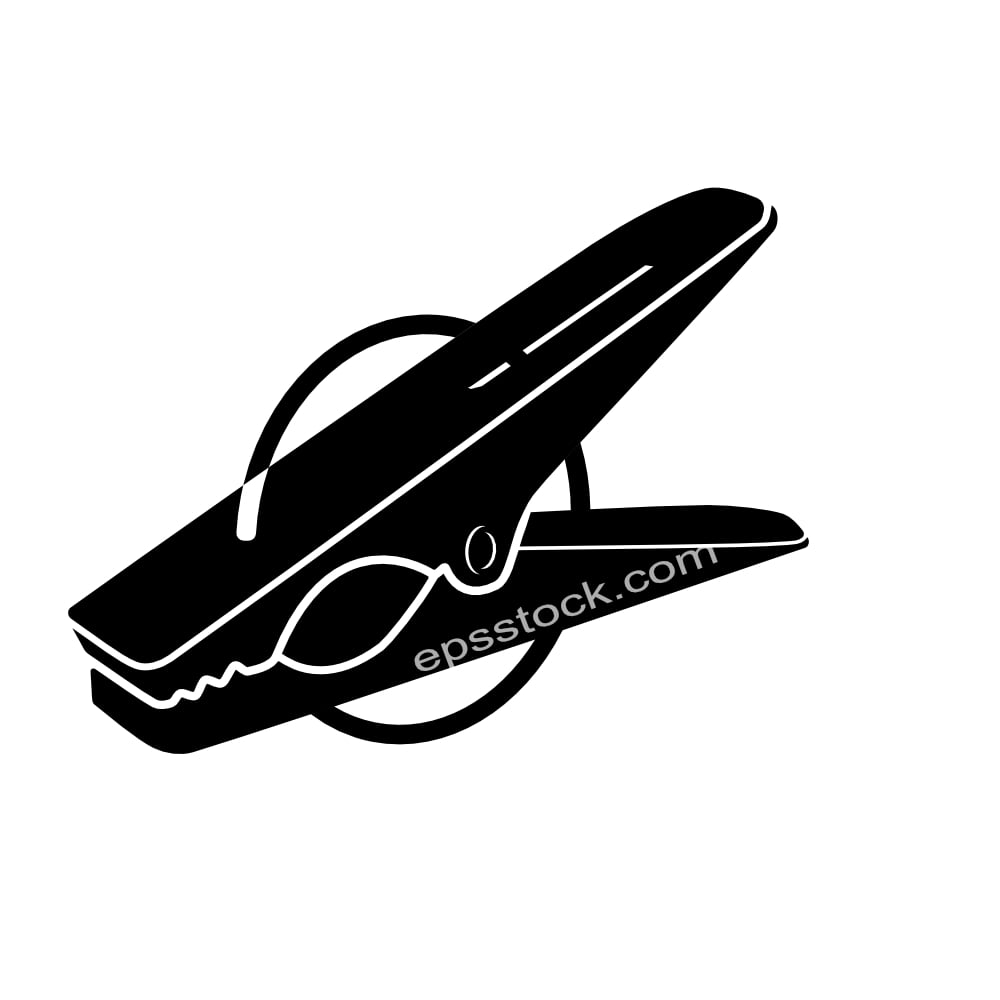 Plastic clothespin