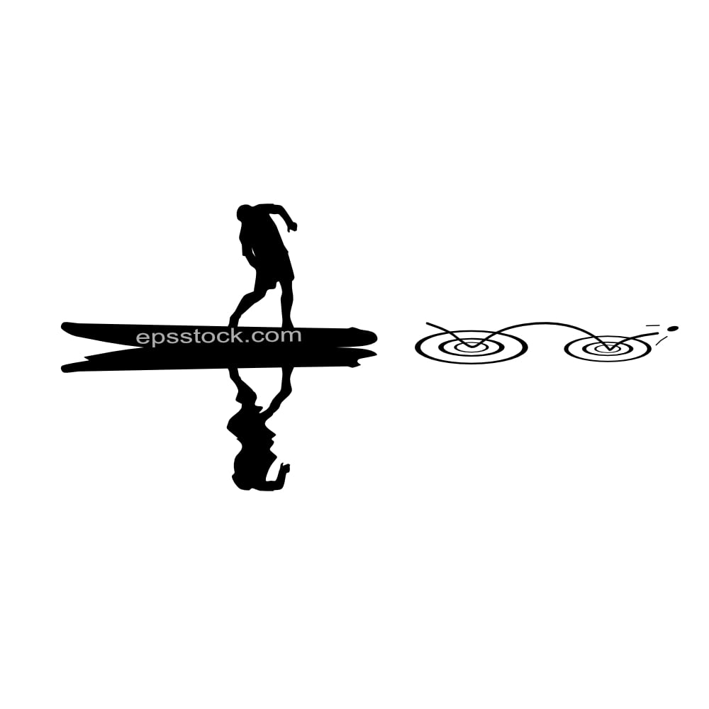 Skipping Stone on Water symbol