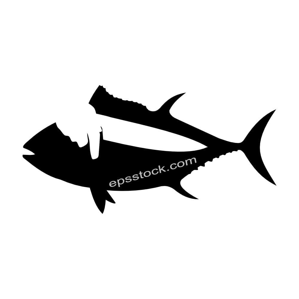 Butcher cutting fish