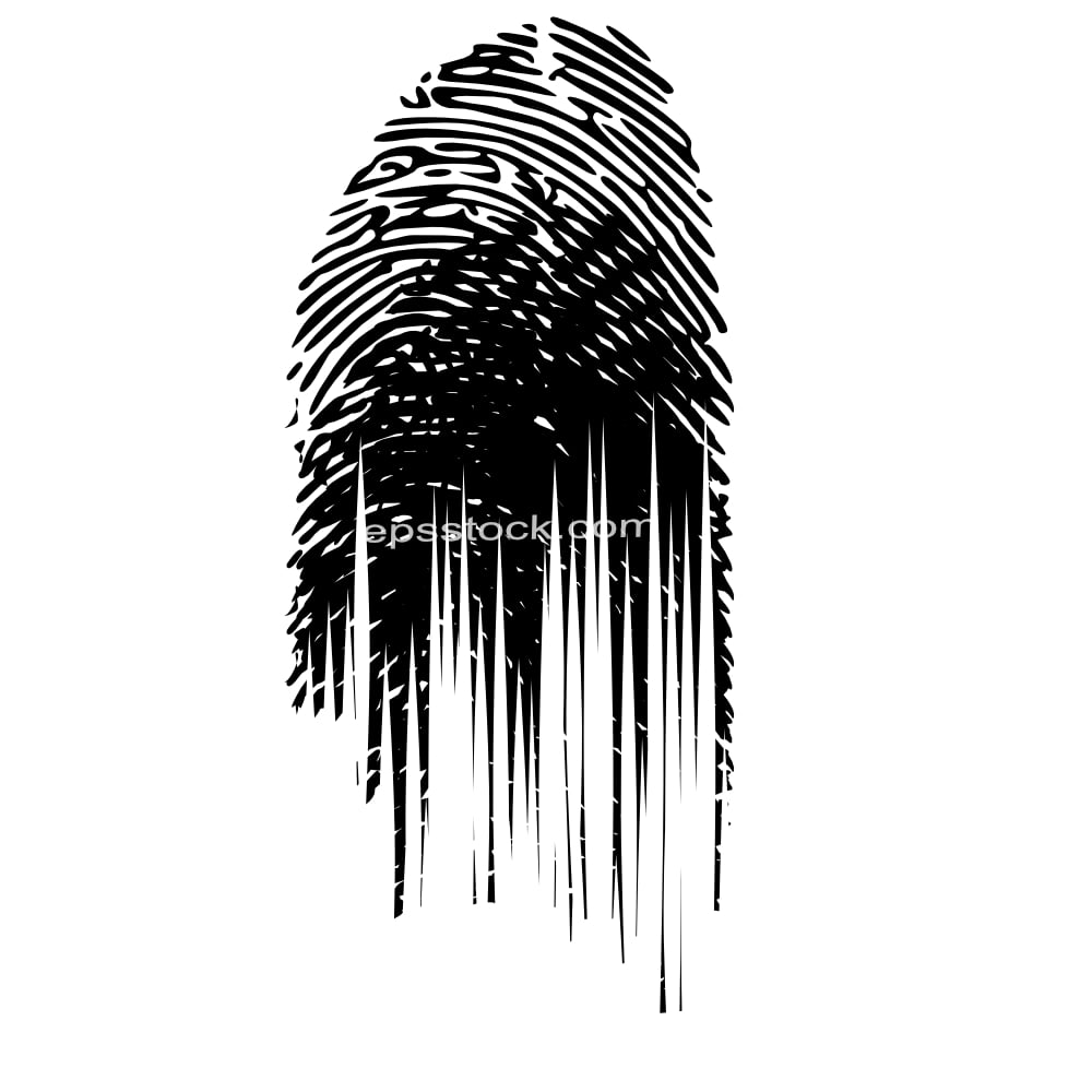 smudged fingerprint