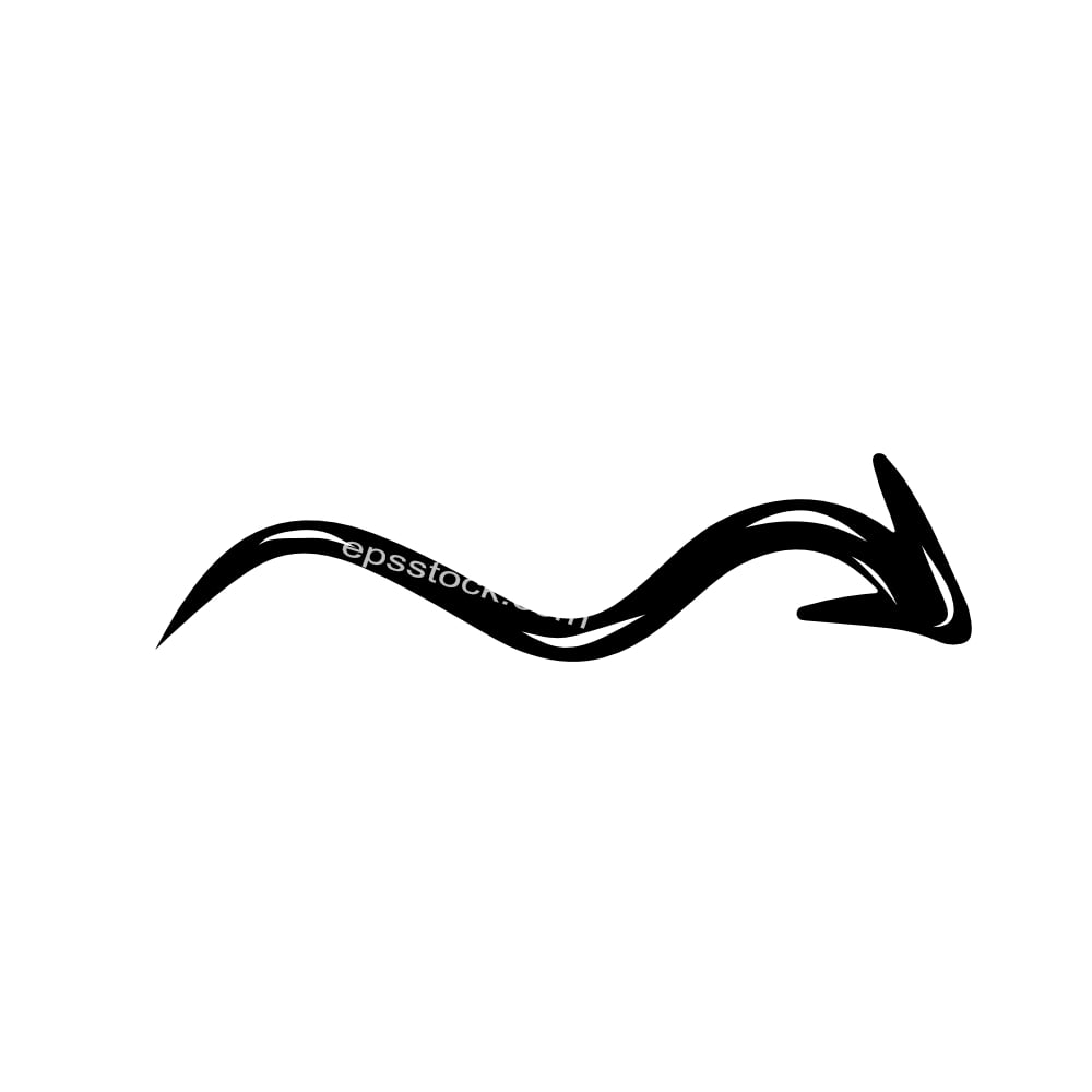 Curved arrow