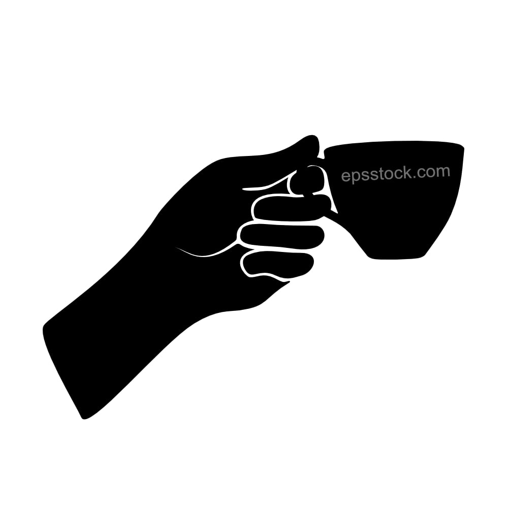 hand holding cup