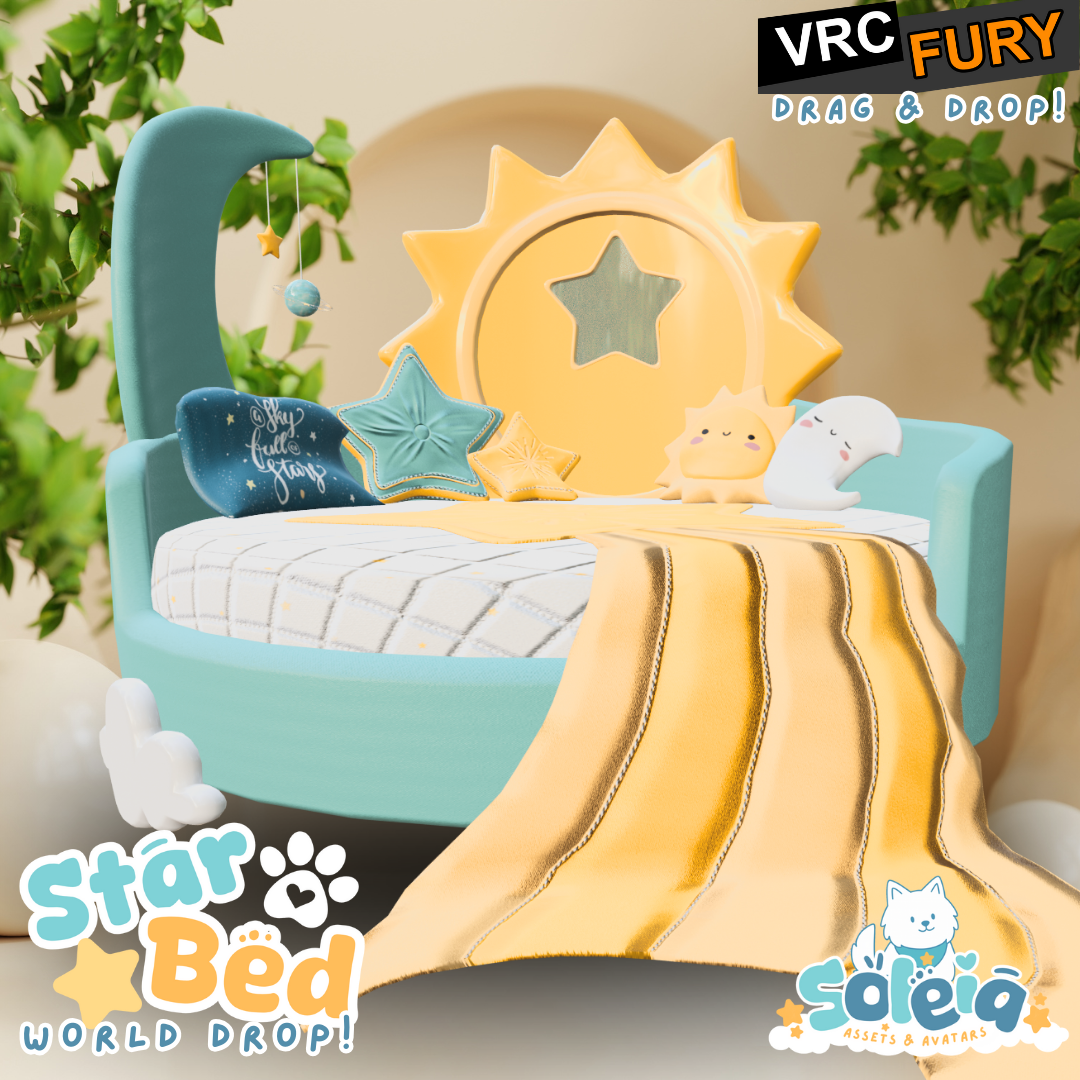 Star Bed (Comfy World Drop - VRCFury Prefab)
