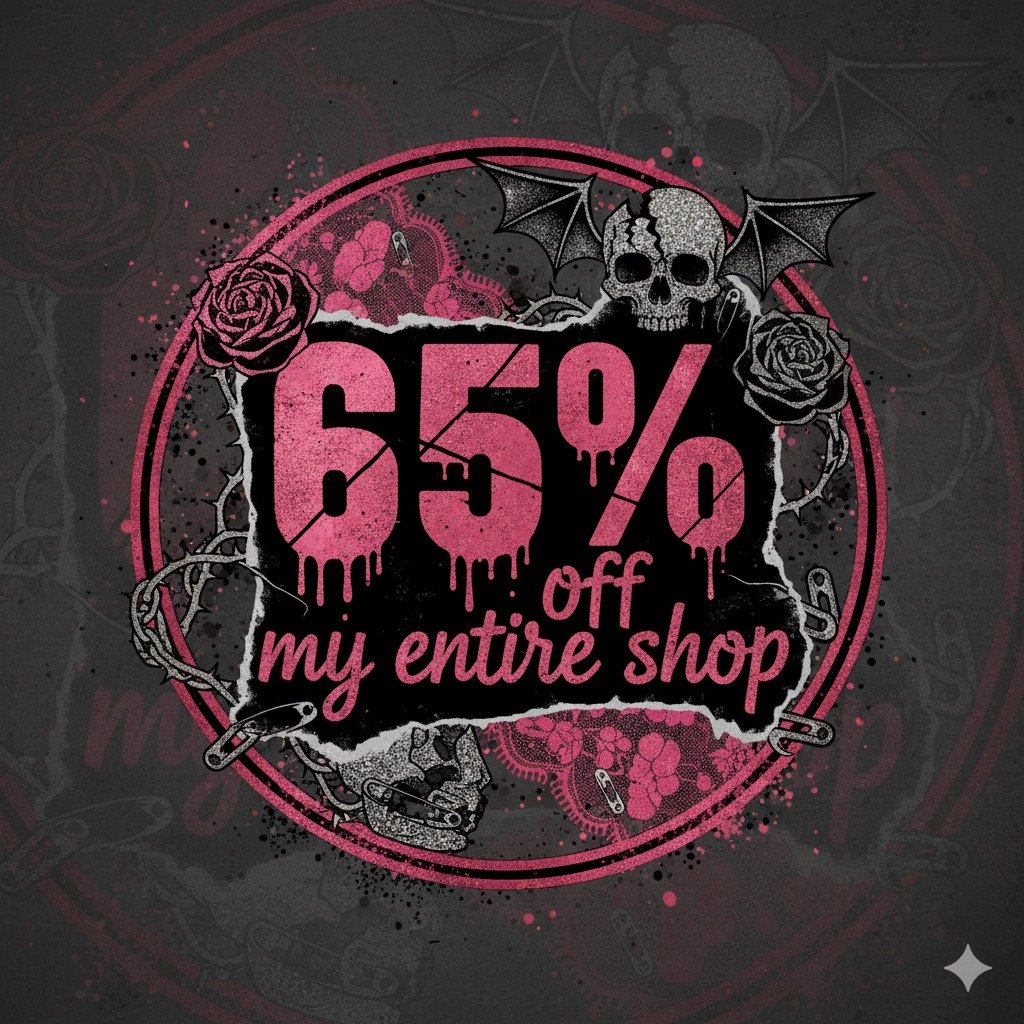 65% off my entire shop
