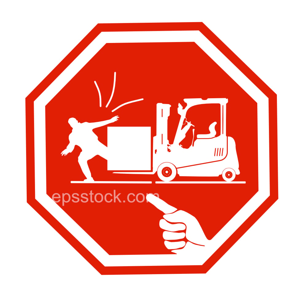 Stop Look Out For Forklifts