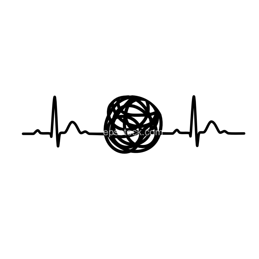 Crochet EKG Heartbeat