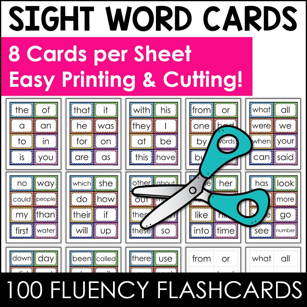 Fry Sight Words Flash Cards - The First 100
