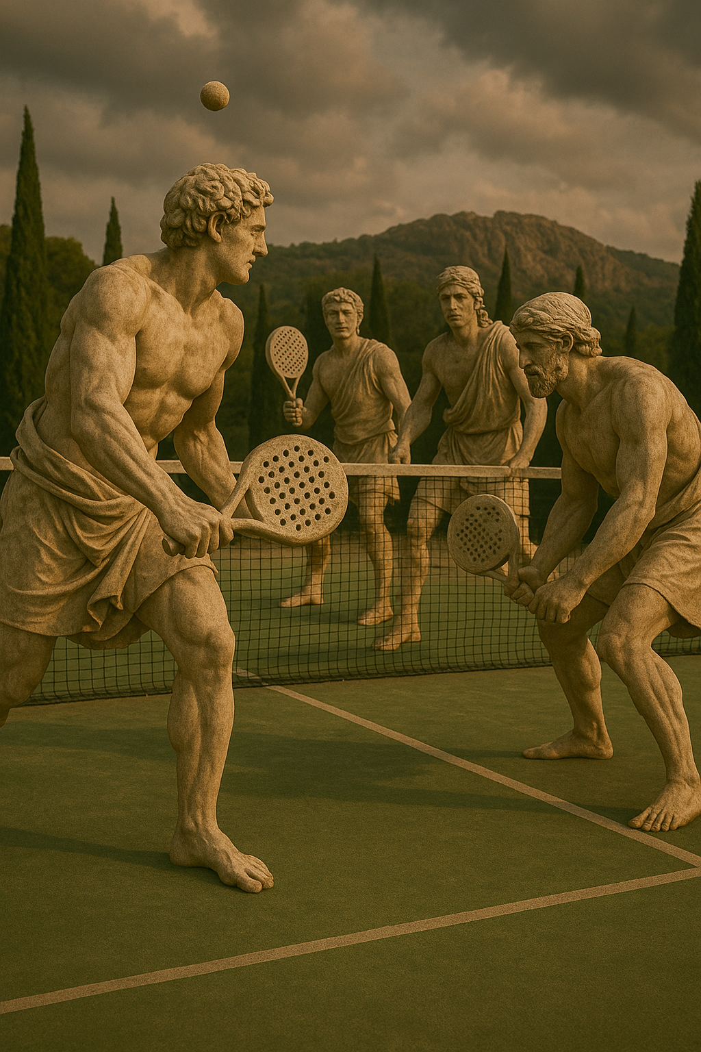 Padel Racket Statue Play Padel Like Socrates - Payhip