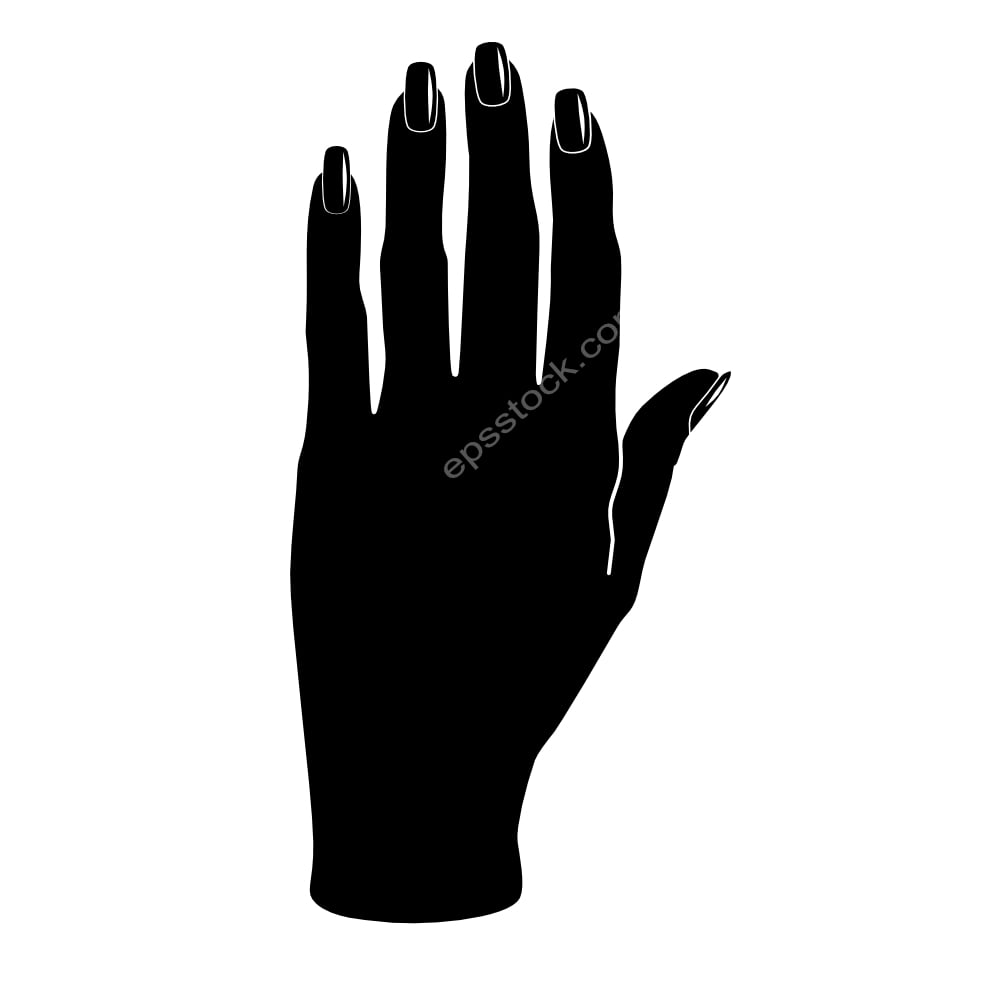 woman hand with nail polish