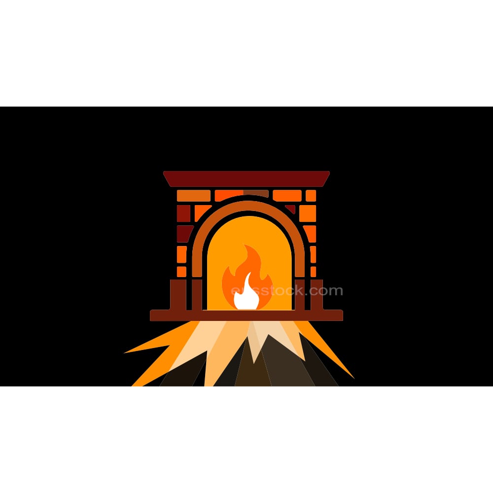 room with fireplace