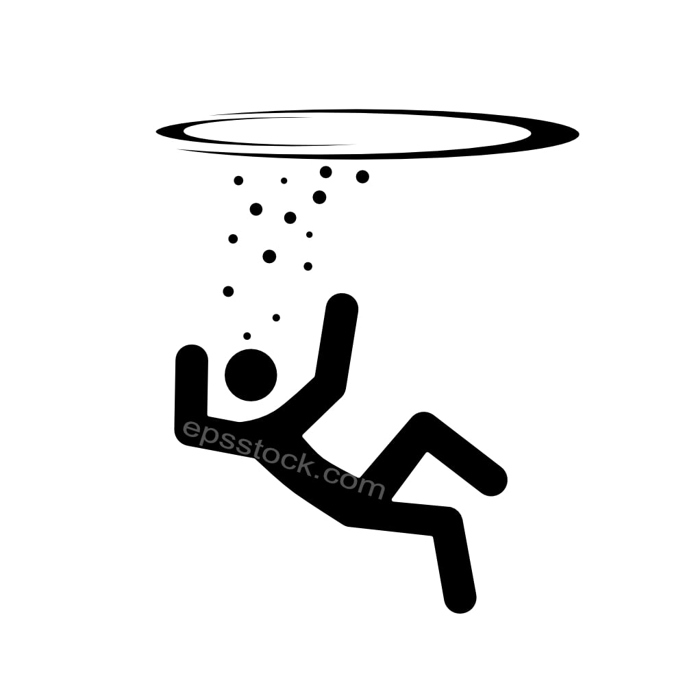 falling into water