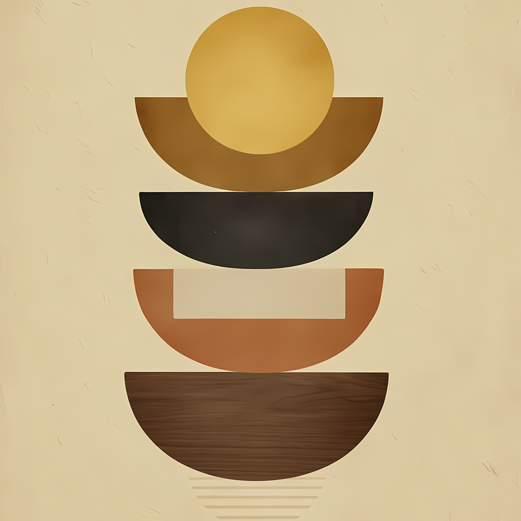 24 Boho Inspired Mid-Century Modern Abstract Geometric Art Bundle. Add bold color and timeless retro style to your home with this Mid-Century Modern Abstract Geometric Art Bundle. Featuring vibrant oranges, deep reds, ochres, and warm neutrals, these desi