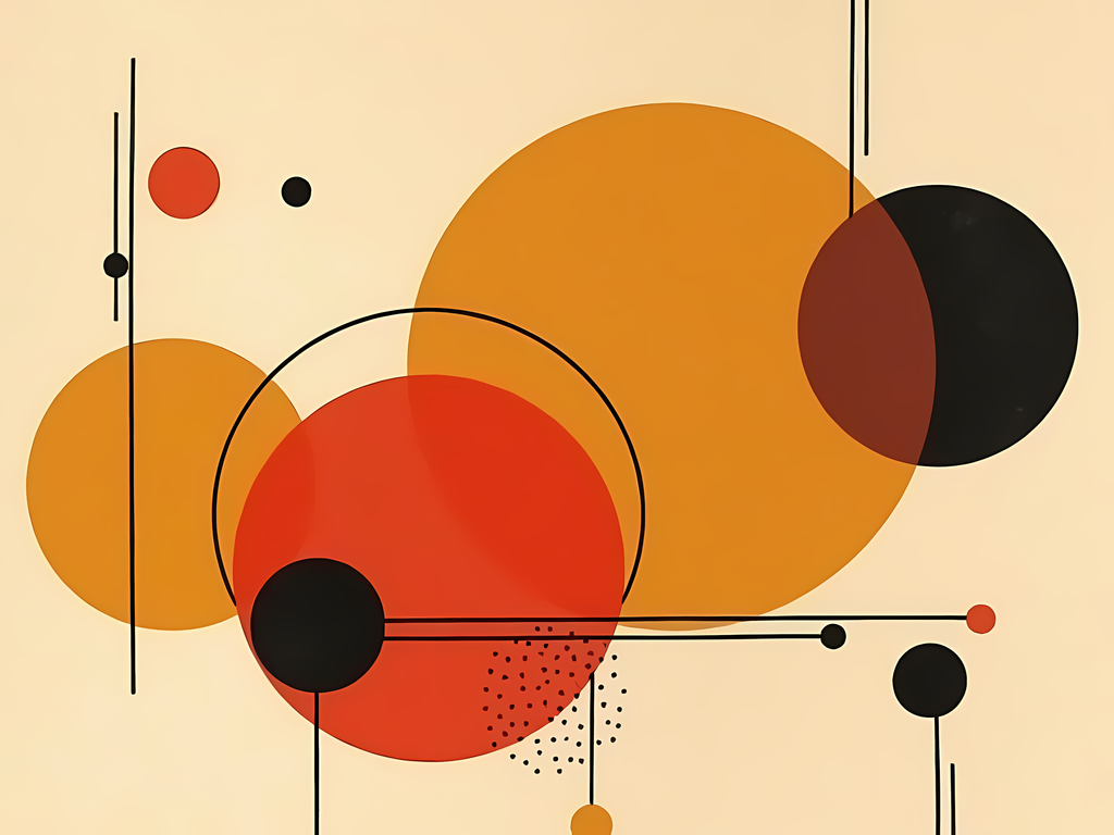 24 Boho Inspired Mid-Century Modern Abstract Geometric Art Bundle. Add bold color and timeless retro style to your home with this Mid-Century Modern Abstract Geometric Art Bundle. Featuring vibrant oranges, deep reds, ochres, and warm neutrals, these desi