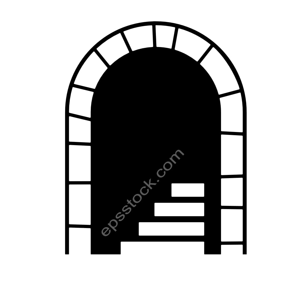arch with stairs