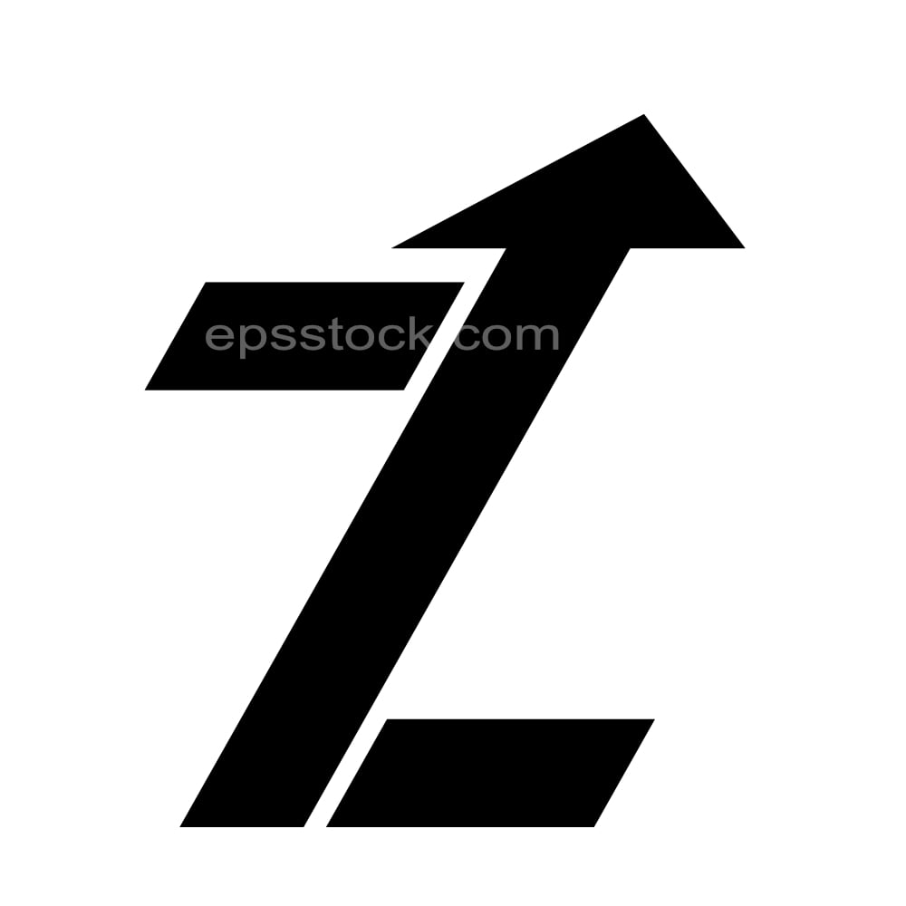 letter Z in financial shape