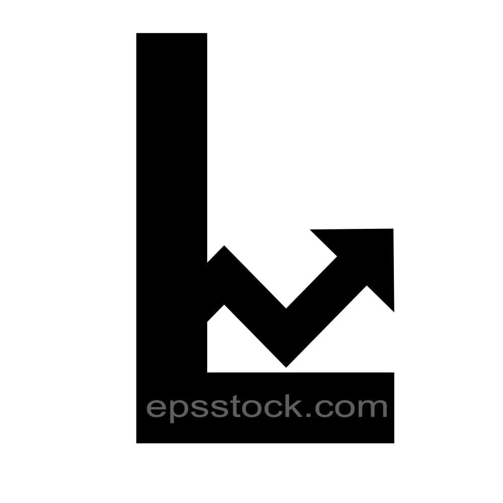 letter L in financial shape