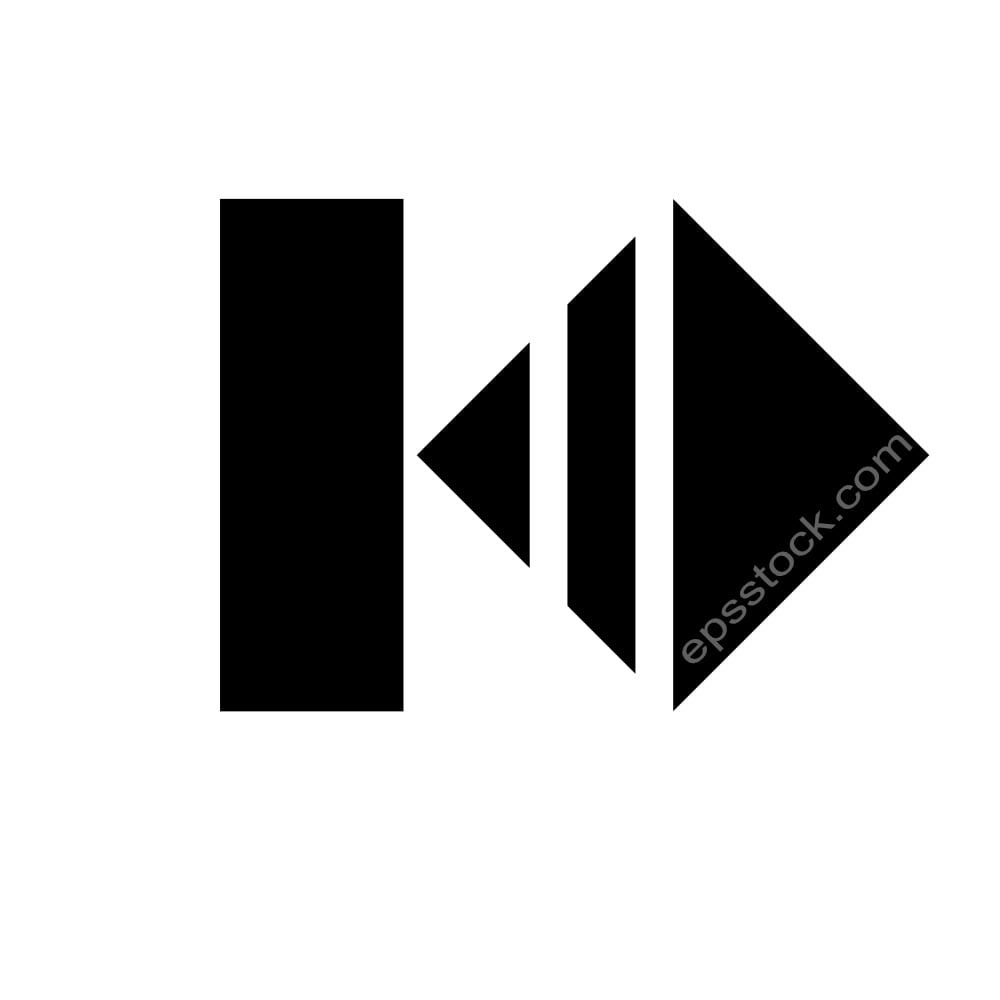 letter K in financial shape