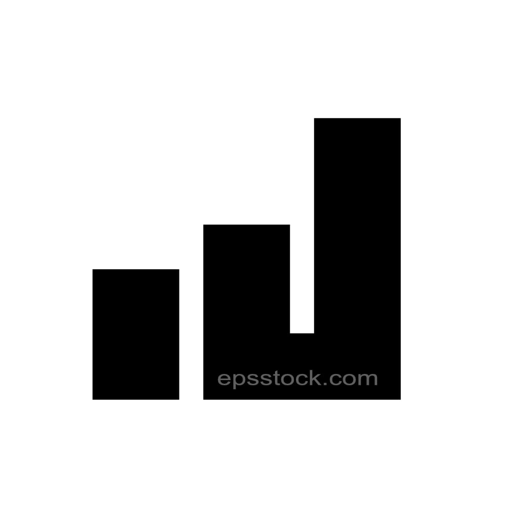 letter J in financial shape