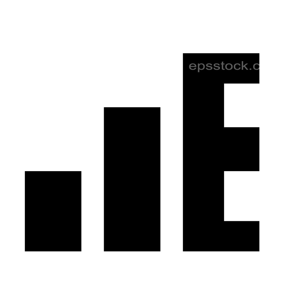 letter E in financial shape