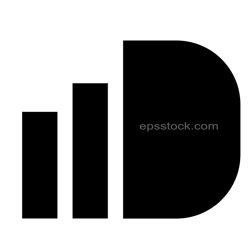 letter D in financial shape