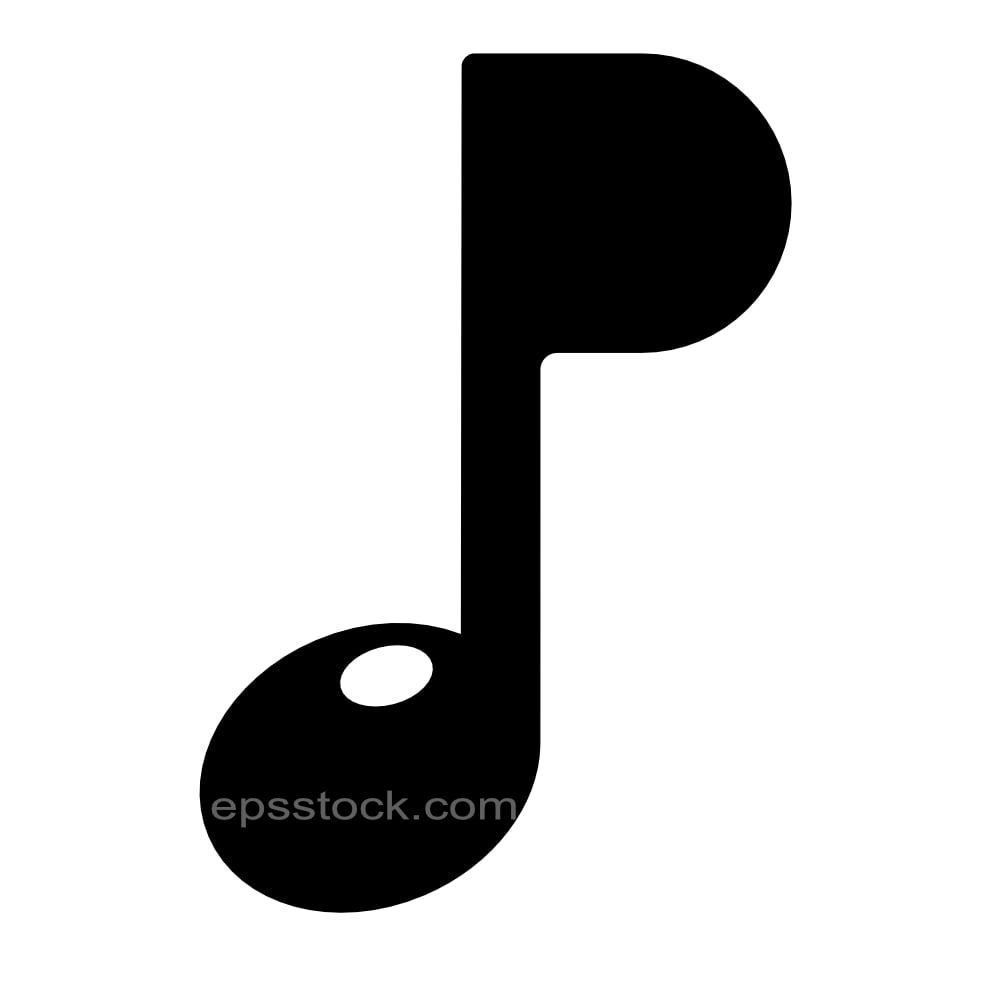 letter P in note shape
