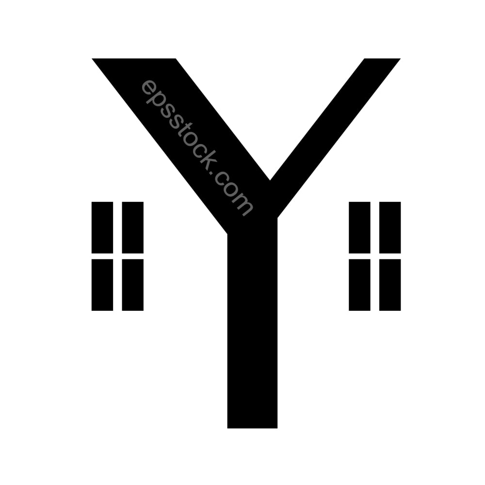 letter Y in house shape