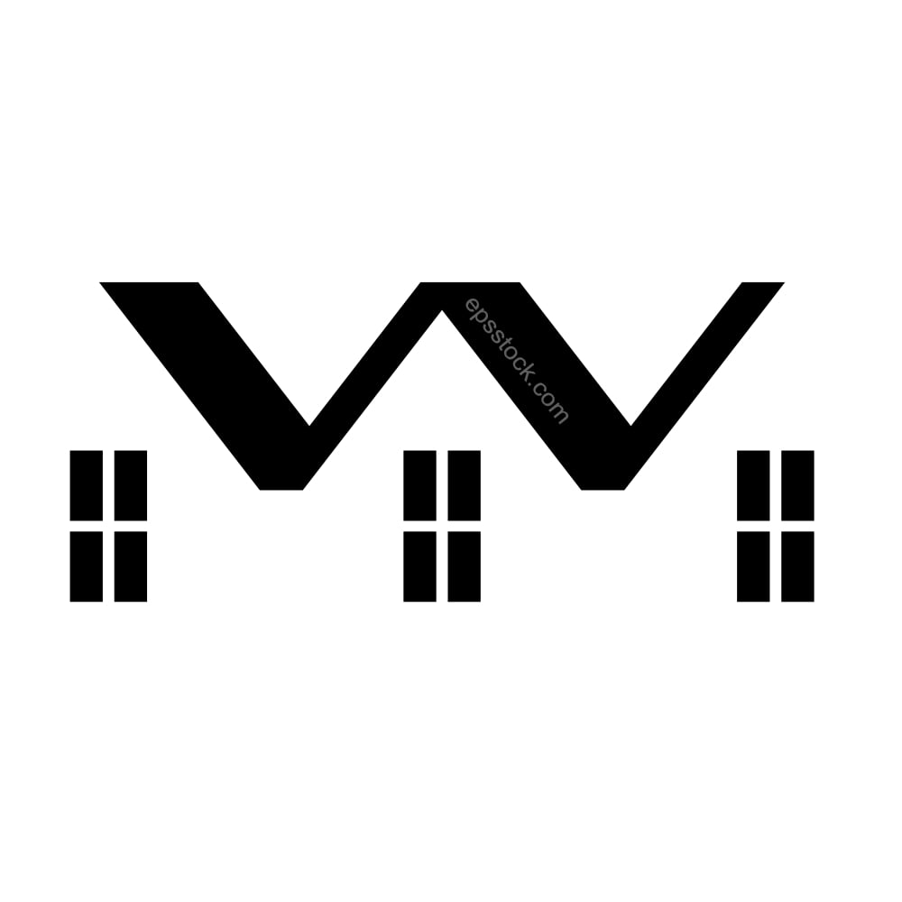 letter W in house shape