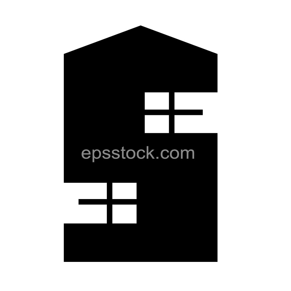 letter S in house shape