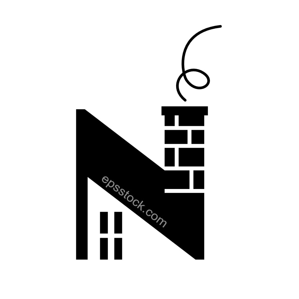 letter N in house shape