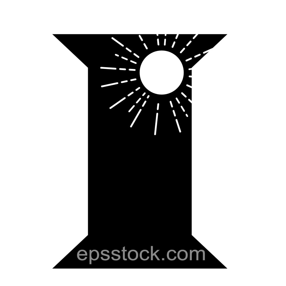 letter I in house shape