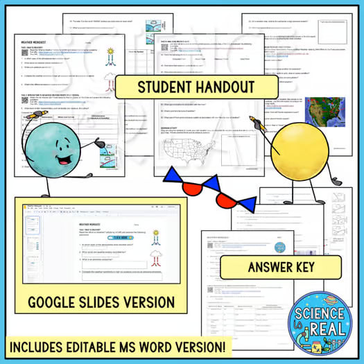 Weather Webquest - Air Pressure, Air Masses, Weather Fronts, and Weather Maps