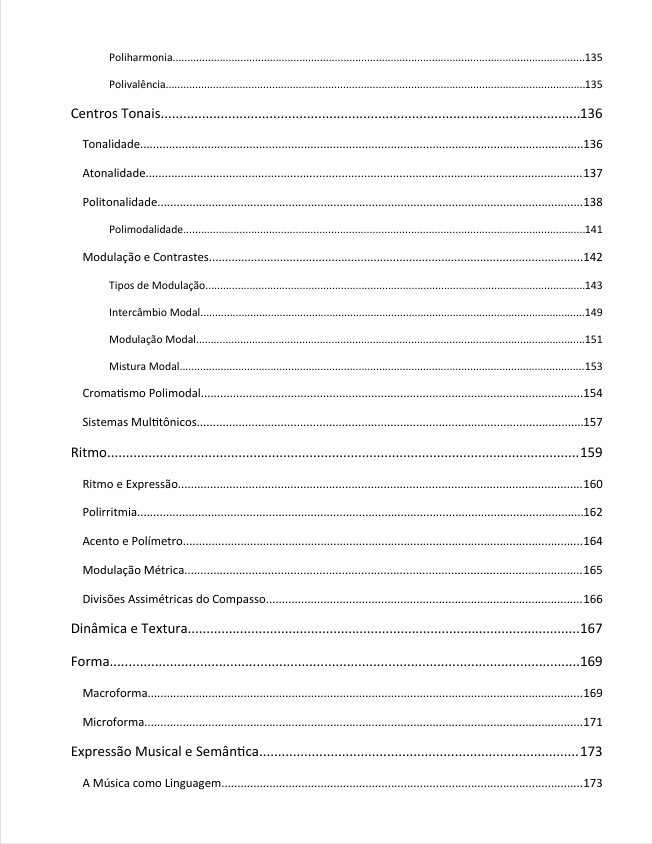 Beyond Music Theory - Manual de Referência - Sumário 4