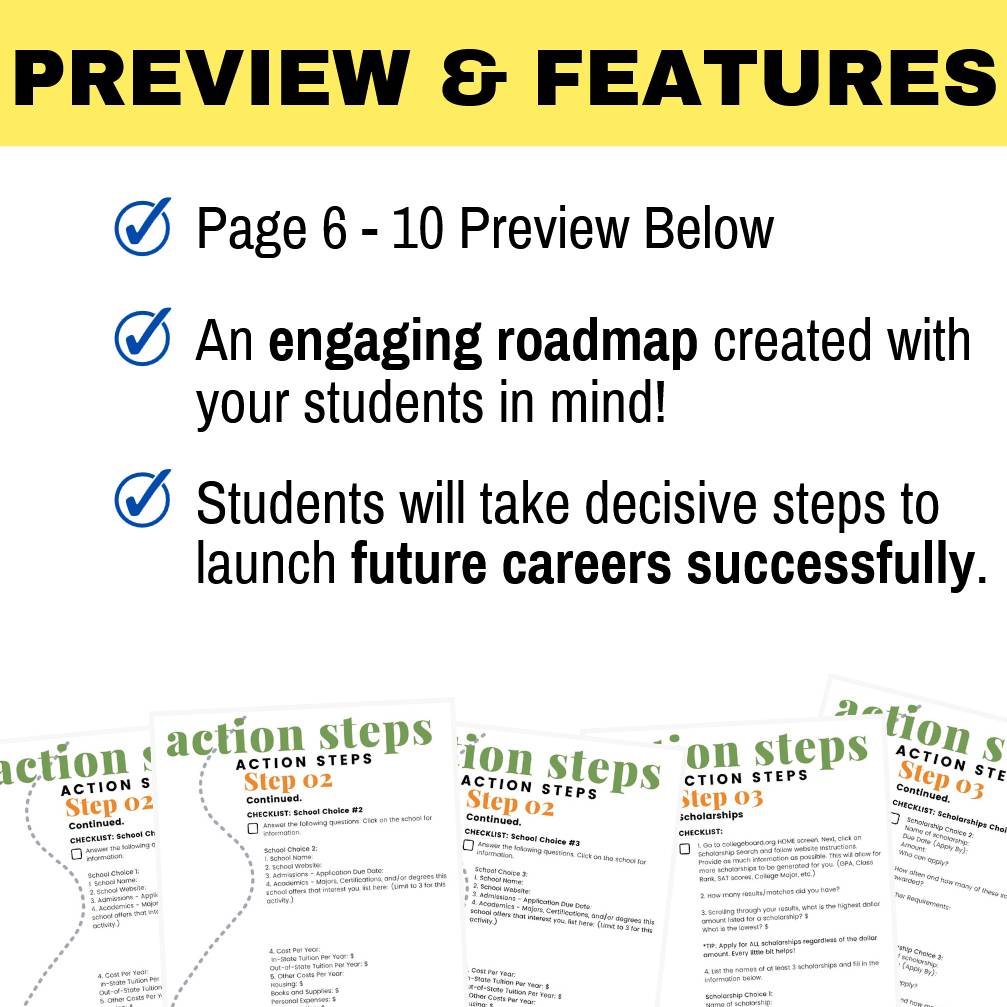 College Search & Career Readiness WebQuest | College & Career Readiness Activity