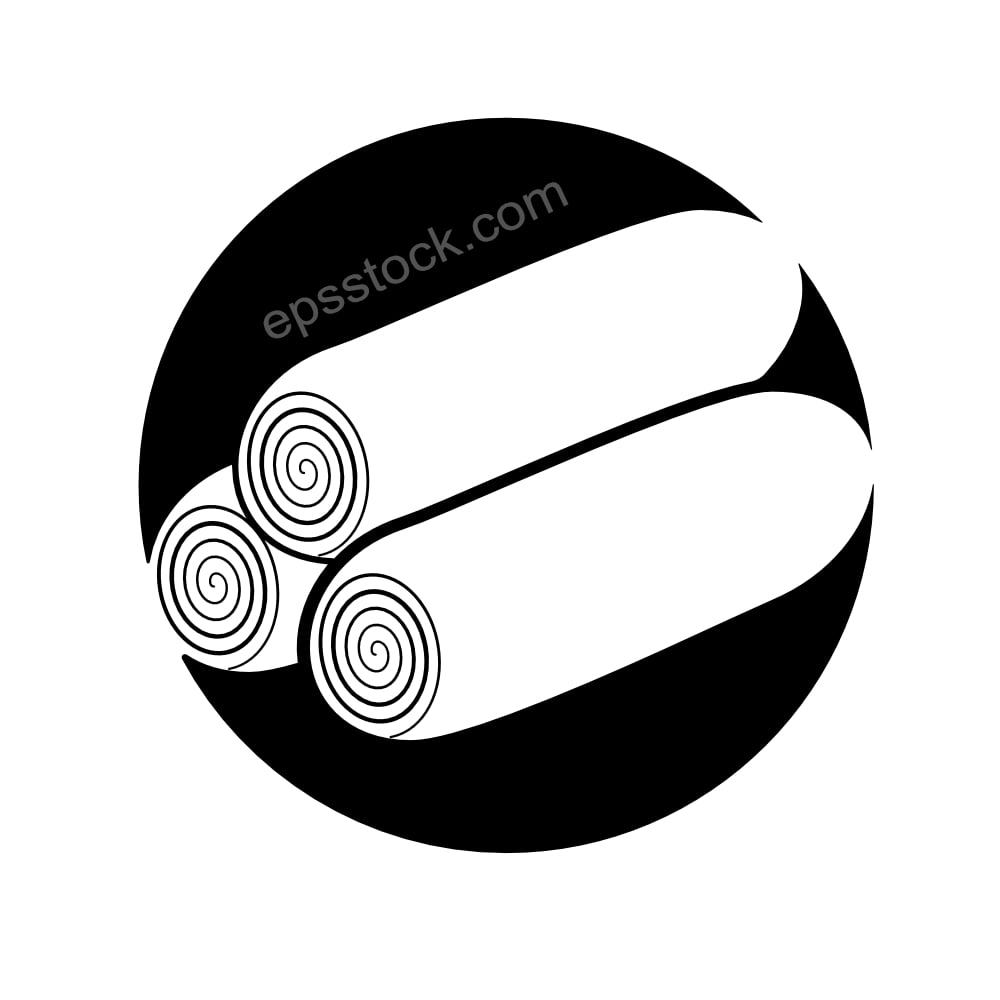 Rolled towels