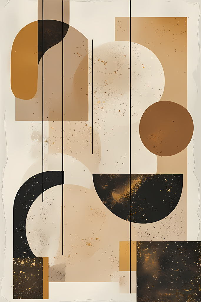 60 Bohemian Geometric Minimalist Earth-Tone Abstract Wall Art Bundle. Bring calm sophistication into your home with this Neutral Geometric Boho Abstract Art Bundle. These artworks feature soft earth tones — beige, taupe, warm browns, muted golds — paired