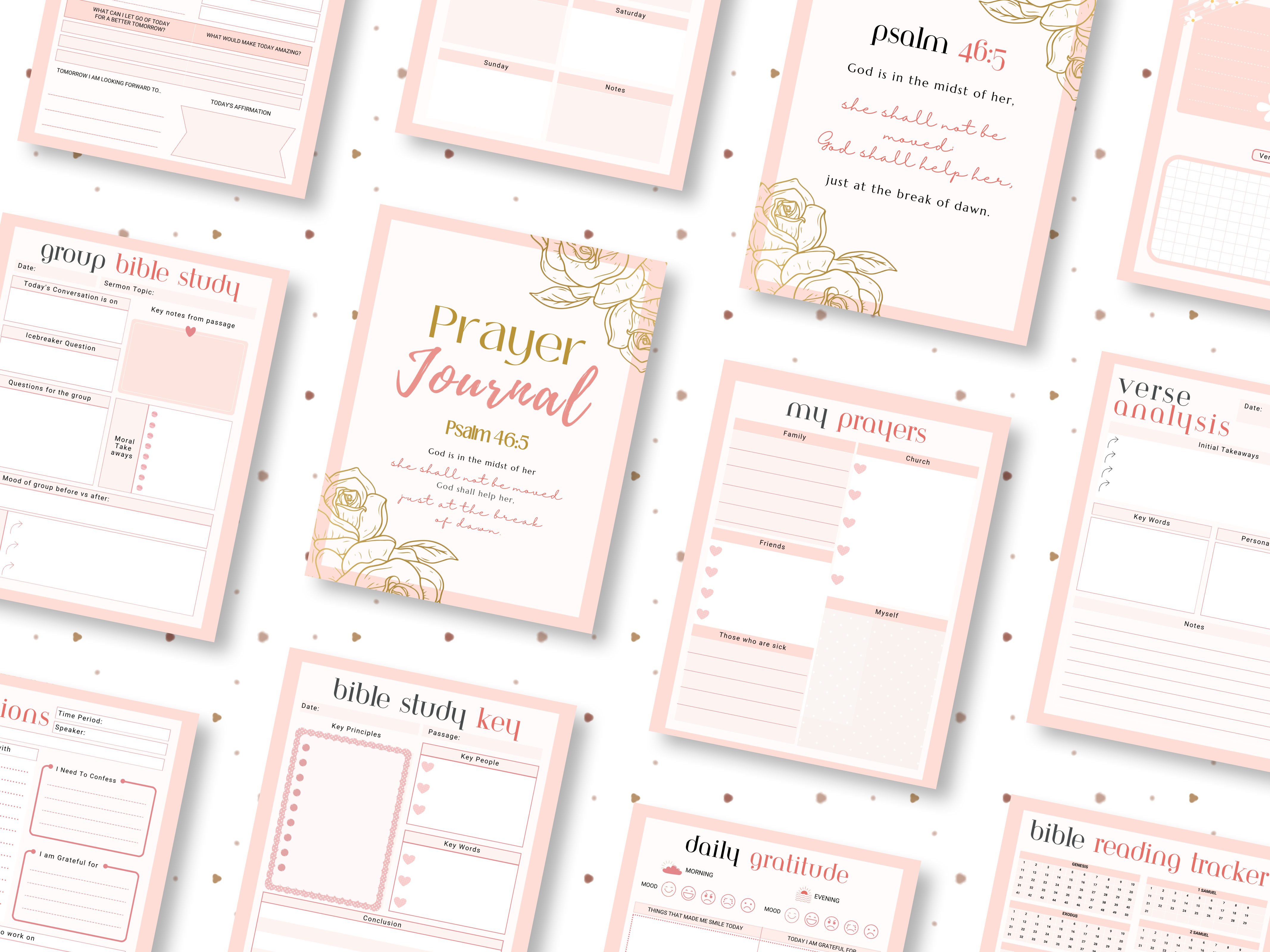 Prayer Journal | Printable & Digital | Daily Devotions | Reflections