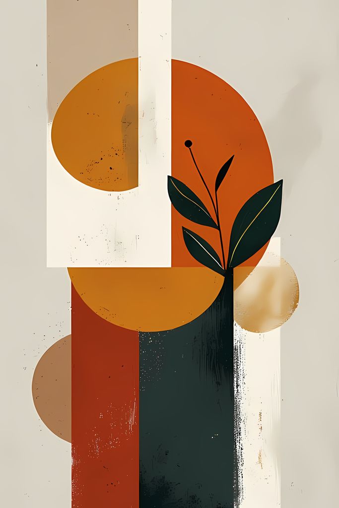 This bundle features 30 unique pieces that blend soft, earthy tones with geometric shapes, creating a harmonious balance between organic elements and contemporary design. Each artwork is a perfect fusion of nature-inspired landscapes, stylized foliage, an