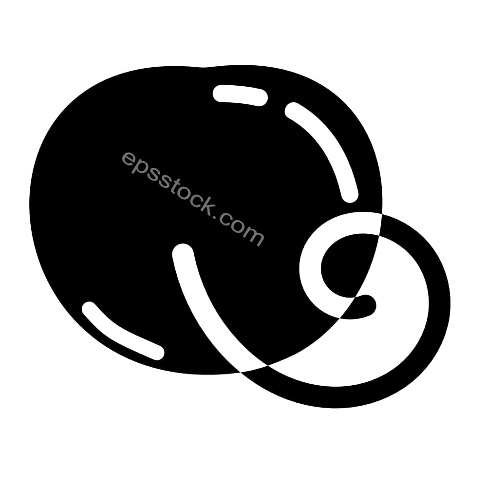 Letter Q in cherry shape