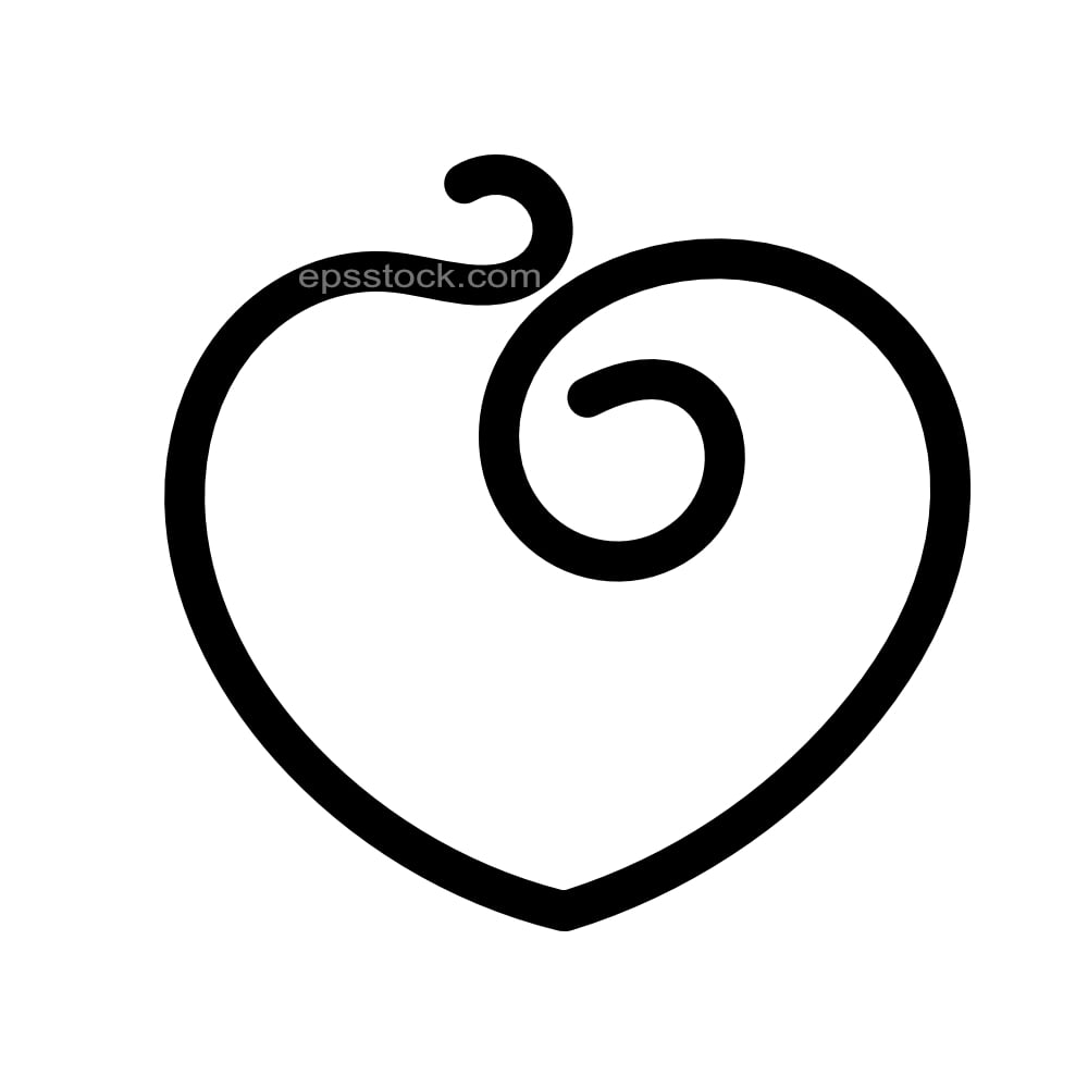 heart with waves