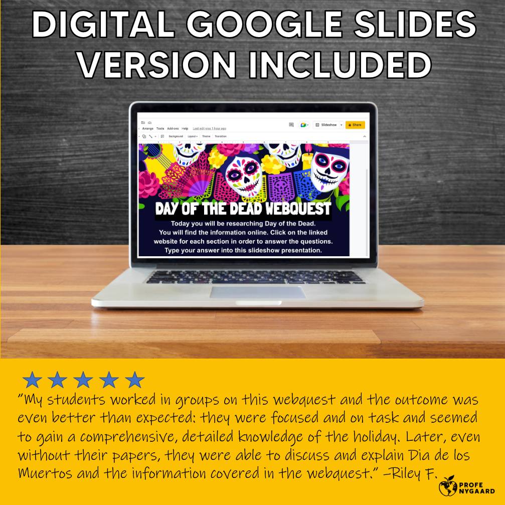 Day of the Dead/ El Día de los Muertos Webquest