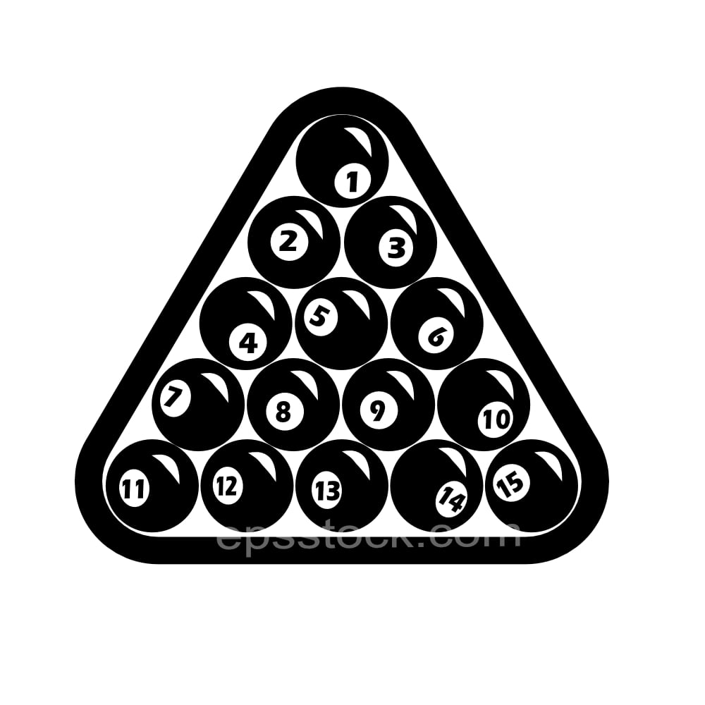 Billiard Balls top view