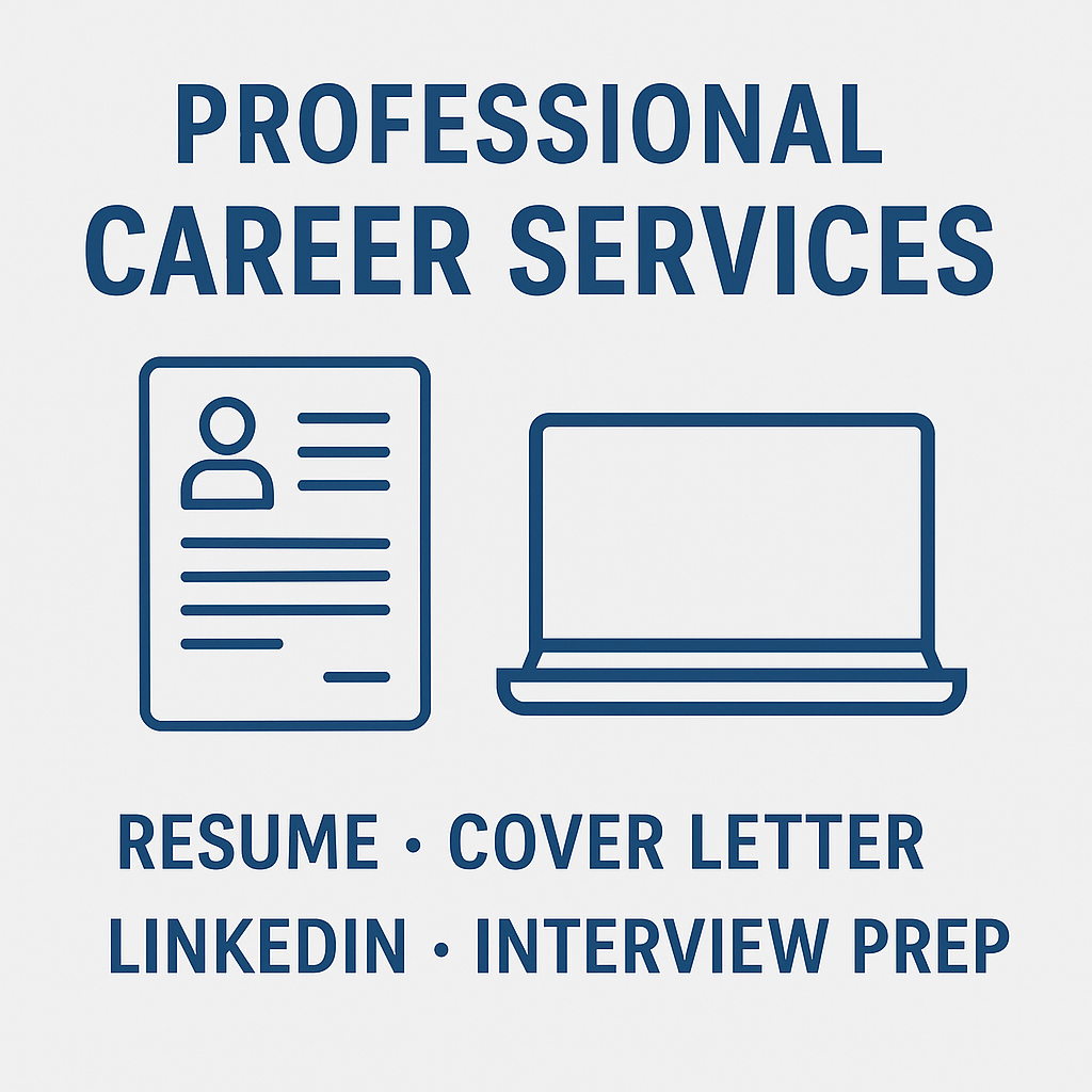 Banner for ATS-optimized resume writing service with digital delivery.