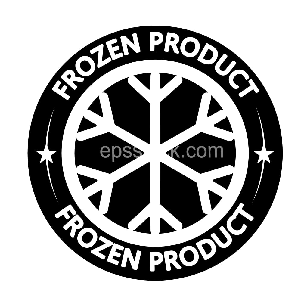 frozen product round Badge