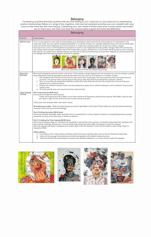 Week 1 Overview and Lesson Plan Package (Grad Teacher) - Payhip